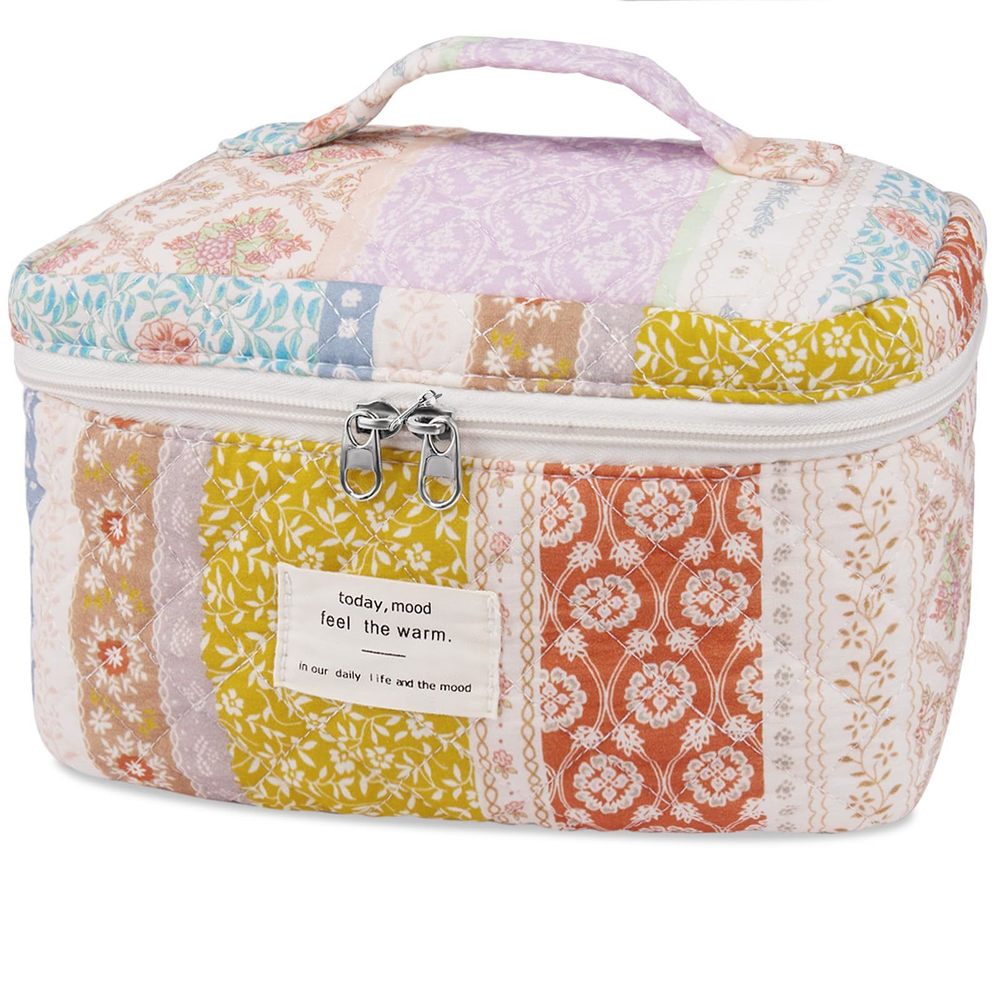 Large Makeup Bag, Cute Cosmetic Bag For Women Girls, Floral Coquette Aesthetic🦈